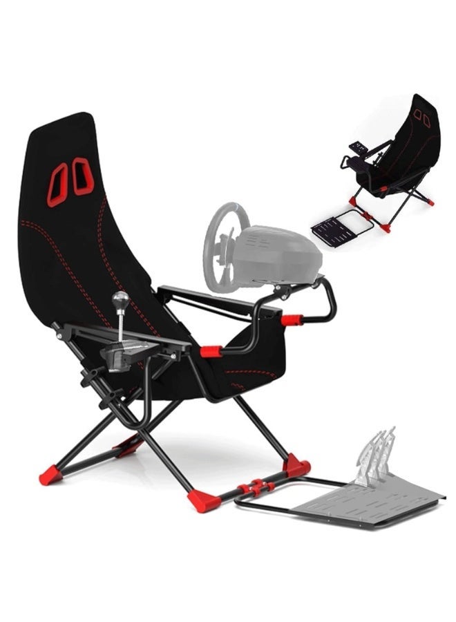 YSOAE Racing Simulator Cockpit for G920 G29 G923, Foldable & Adjustable Challenge Sim Racing Cockpit, Racing Simulator for Thrustmaster T248X T248 T300 T150 458 TX Xbox PS5 PS4 PC - Image 1