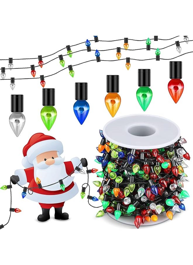 The Bros Miniature Fake String Lights,Mini Dollhouse Christmas Fake Lights Christmas Tree Decorations String Fake Lights Christmas Decoration Miniatures Dollhouse Accessories DIY-5m  - Image 1
