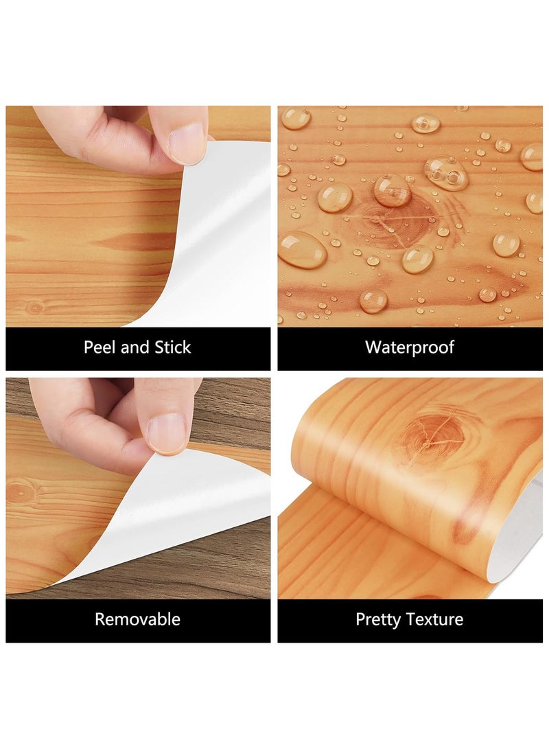 Anna 40cm x 10m Waterproof Moisture-Proof Oil-Proof Wood Grain Self-Adhesive Wallpaper for Home Renovation - Image 4