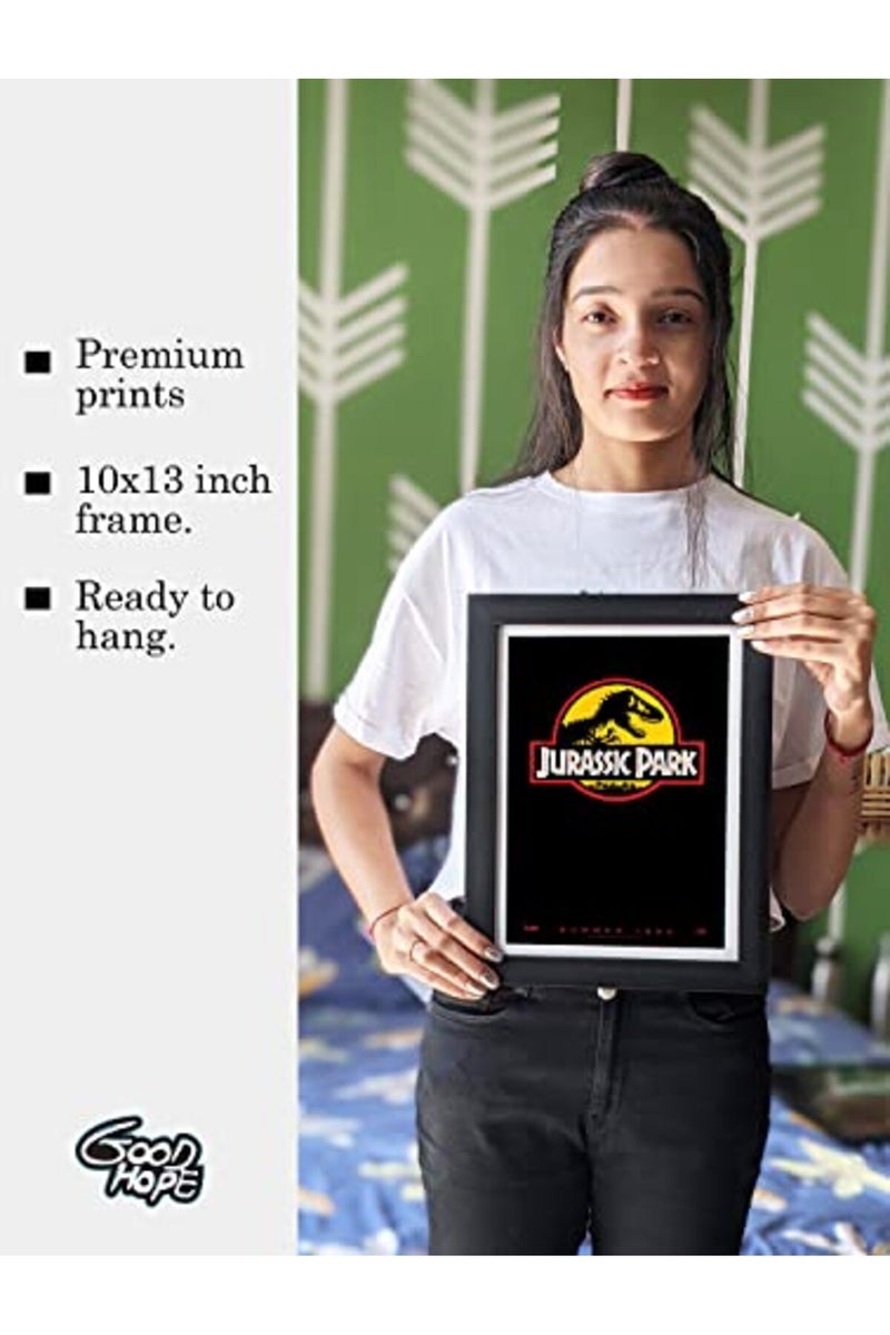 GRAY WALL ALAYRA - Hollywood Posters Jurassic Park Movie Framed Poster For Room & Office (10 Inch X 13 Inch, Framed) - Image 5