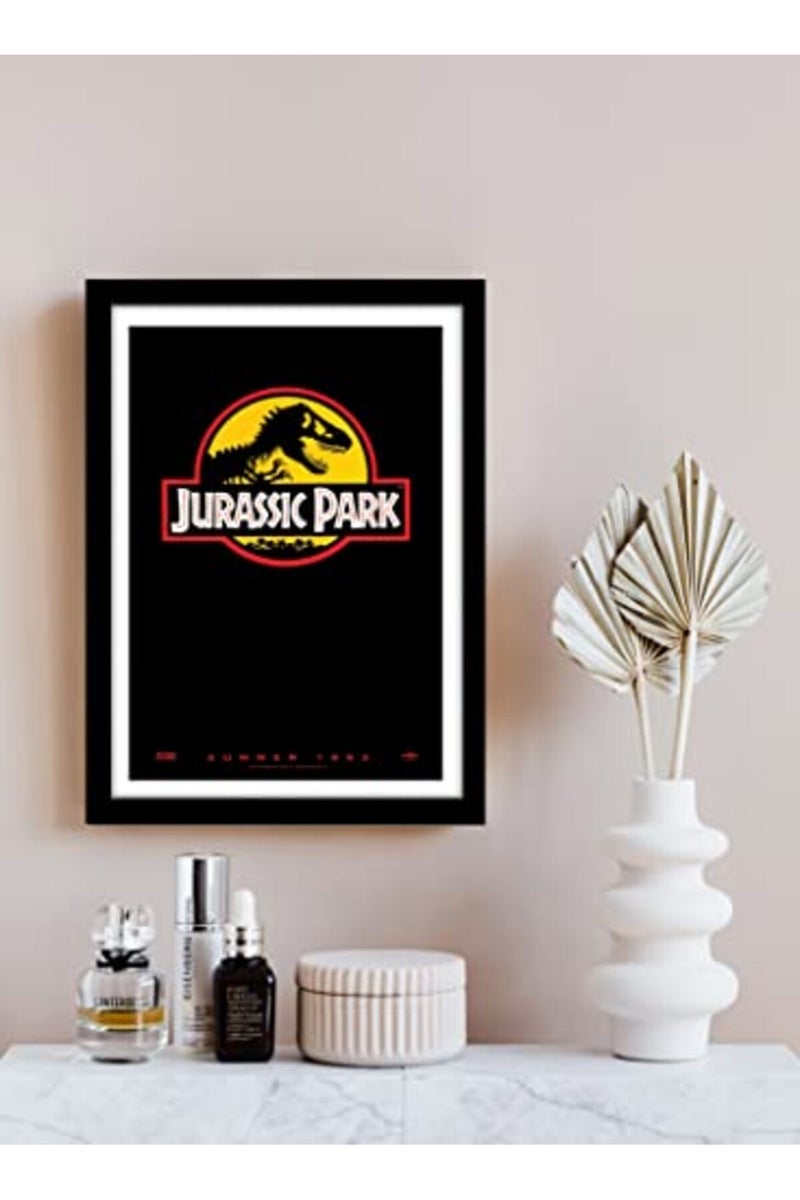 GRAY WALL ALAYRA - Hollywood Posters Jurassic Park Movie Framed Poster For Room & Office (10 Inch X 13 Inch, Framed) - Image 3