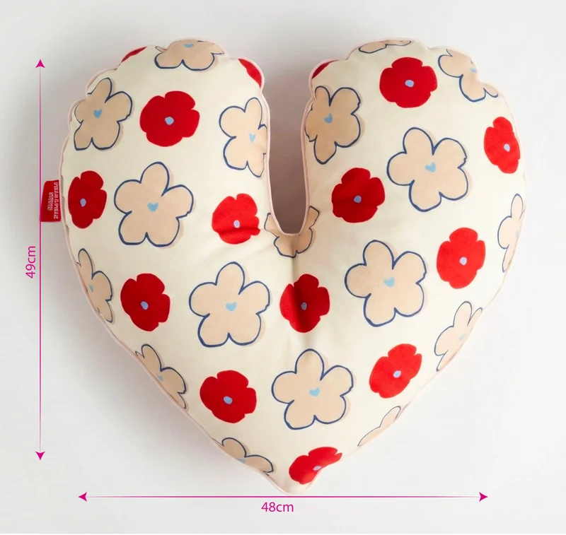 FILLE A FILLE bloom heart pillow