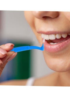 BONITO 5PCS Interdental Brush, Braces Toothbrush for Teeth Cleaning, L-Shaped Interdental Brushing Cleaning Adult Orthodontic Care (Pink+yellow+green+blue+orange)  - Image 3