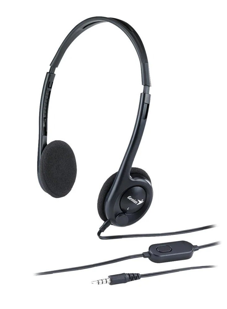 Genius HEADSET GENIUS HS-M200C SINGLE PIN BLACK - Image 1