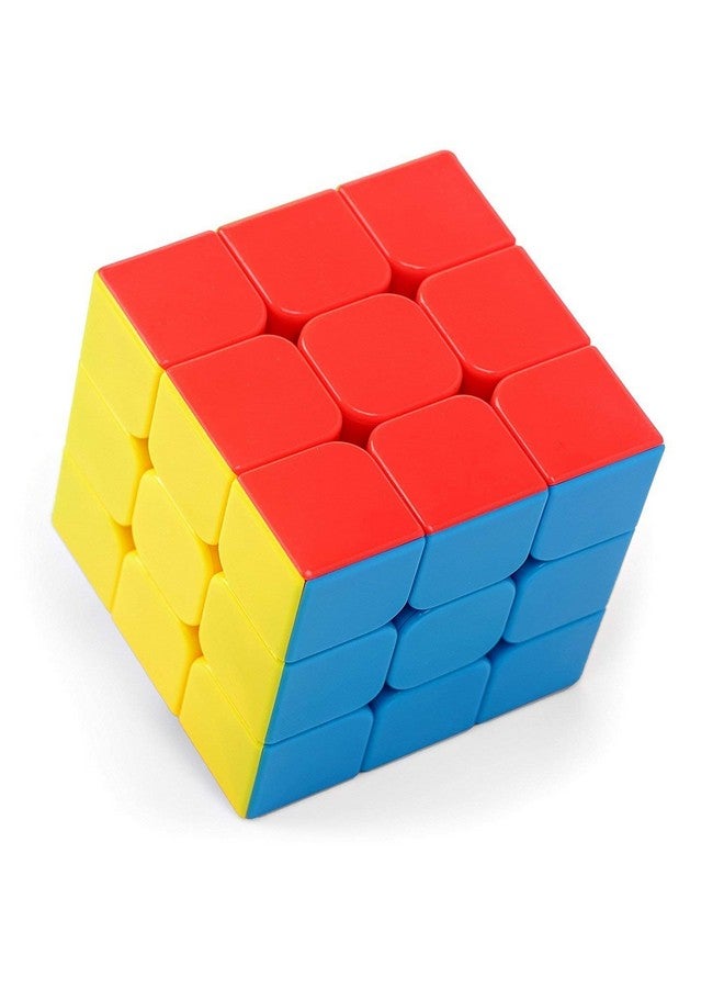 FunBlast High Stability Stickerless Cube - 3x3x3 Speed Cube, Puzzle Cube for Kids and Adults, Match Making Puzzle Cube (Multi Color) Made in India - Image 1