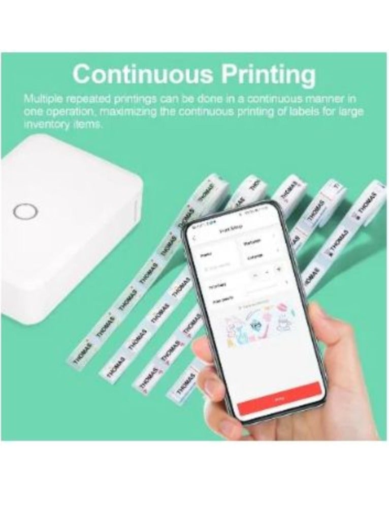 Generic D110 Paper Sticker Wireless Label Printer Pocket Handheld Printer Thermal Price Label Sticker Marker Home Office Use  - Image 4