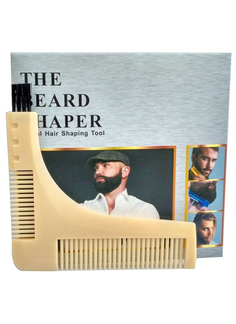 The Beard Shaper - Facial Hair Shaping Tool Beige - Image 1