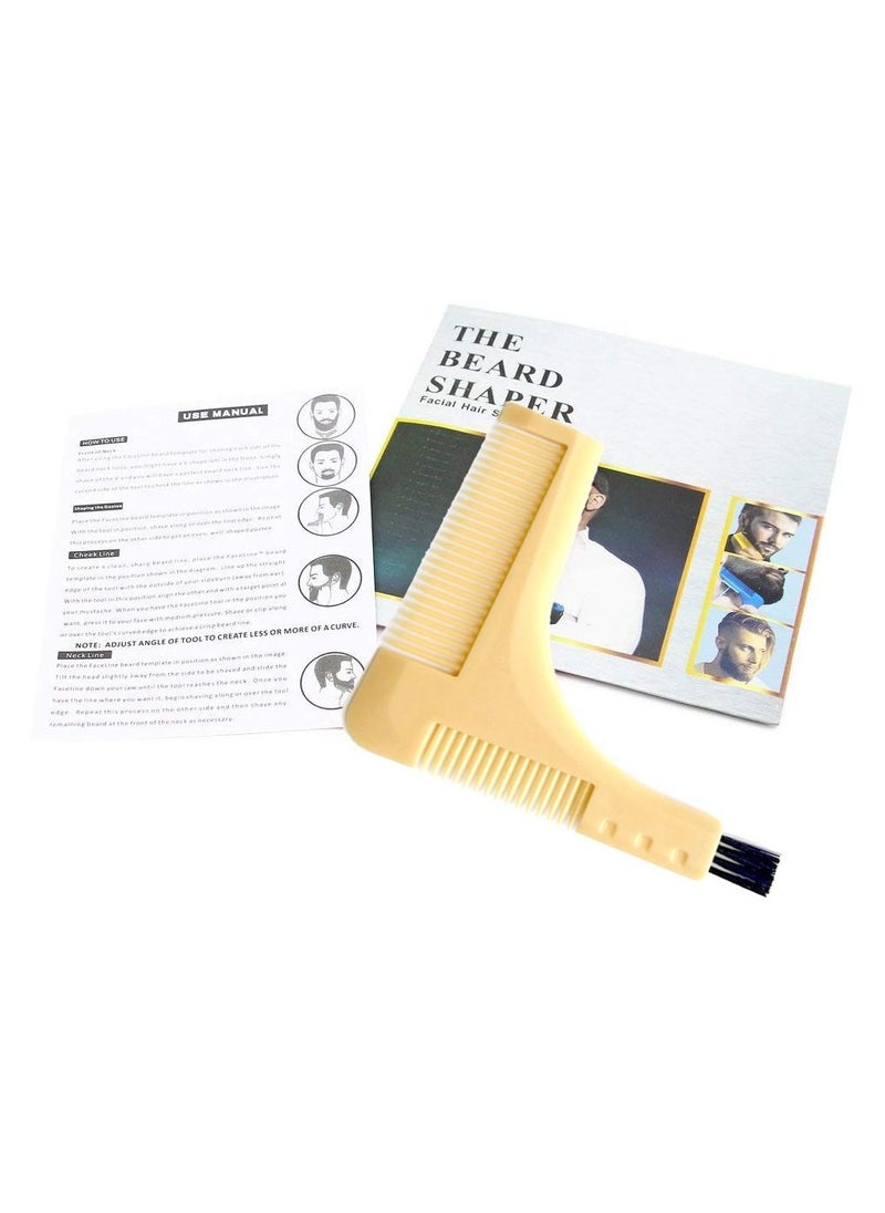 The Beard Shaper - Facial Hair Shaping Tool Beige - Image 1