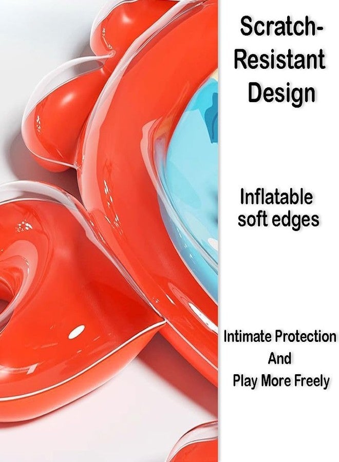 ZIVIK 112 × 87 CM Baby Inflatable Tummy Time Water Mat | Crab Shape Sensory Play Mat | Leak-Proof BPA-Free PVC | Warm & Cold Water Use | Includes Hand Pumpt (112 × 87 CM Water Play Mat with Air Pump) - Image 3