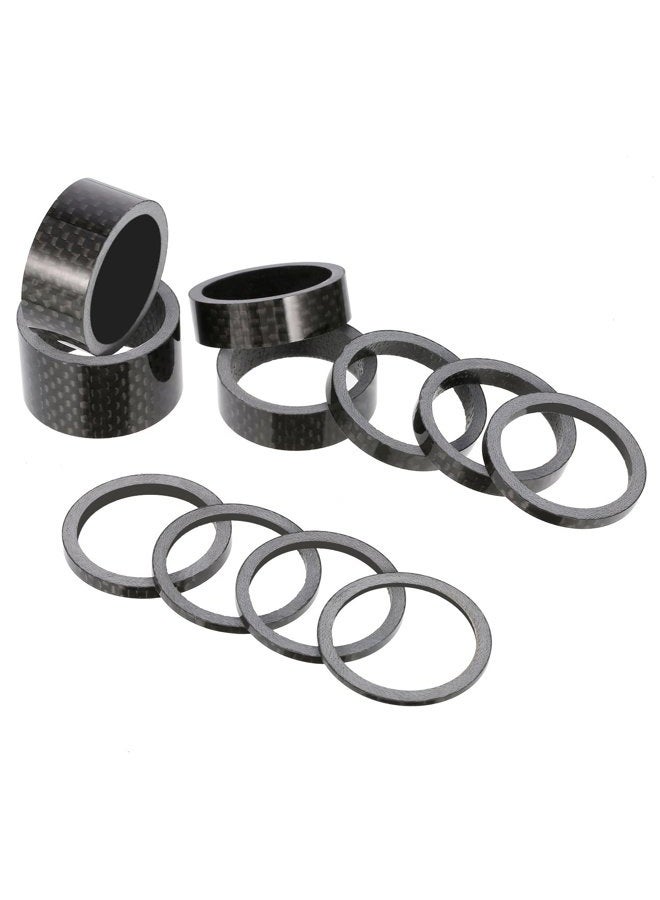 Sumind 11 Pieces Bike Carbon Fiber Headset Spacer Bicycle 1-1/8 Inch 20 15 10 5 3 2 1 mm, 7 Size - Image 2
