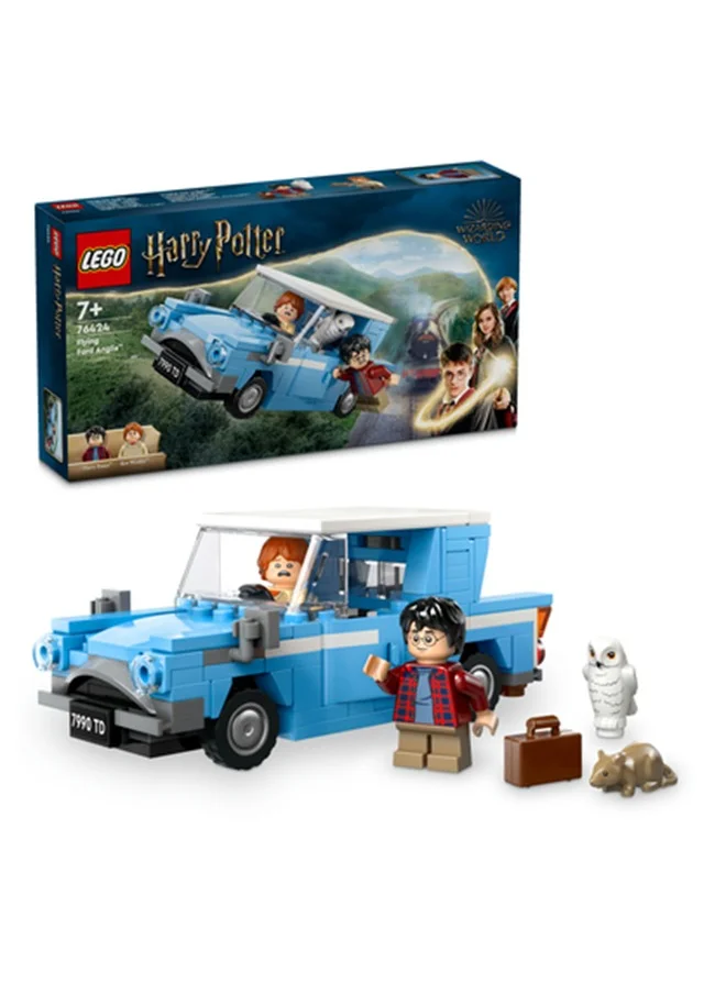 ليغو 76424 Harry Potter Flying Ford Anglia, Fantasy Playset For Kids, Buildable Adventure Toy Car, Gift For Boys, Girls And Any Fan Aged 7 Plus, Includes 2 Minifigures For Role Play (165 Pieces)