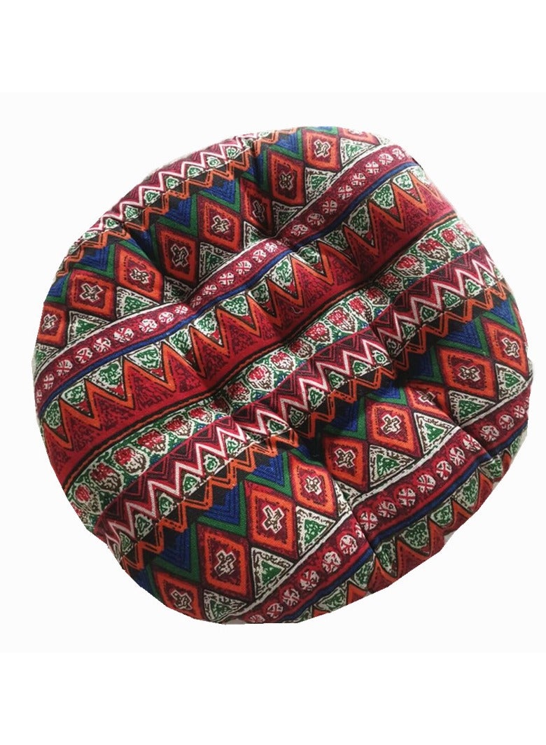 آنا وسادة دائرية مريحة من القطن والكتان للمكتب المنزلي ذات تهوية جيدة - Image 1