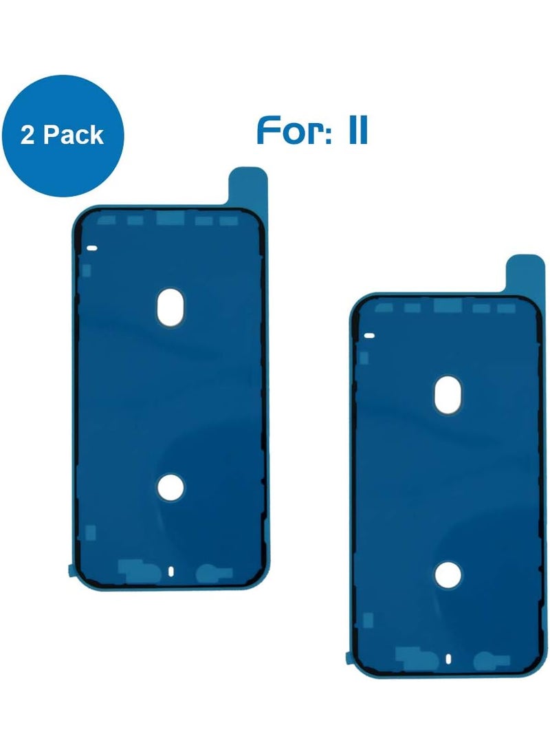 Mmobiel MMOBIEL 2 x LCD Seal Adhesive Sticker Waterproof Compatible with iPhone 1161 inch Black for LCD Display Frame Tool Kit Included  - Image 2