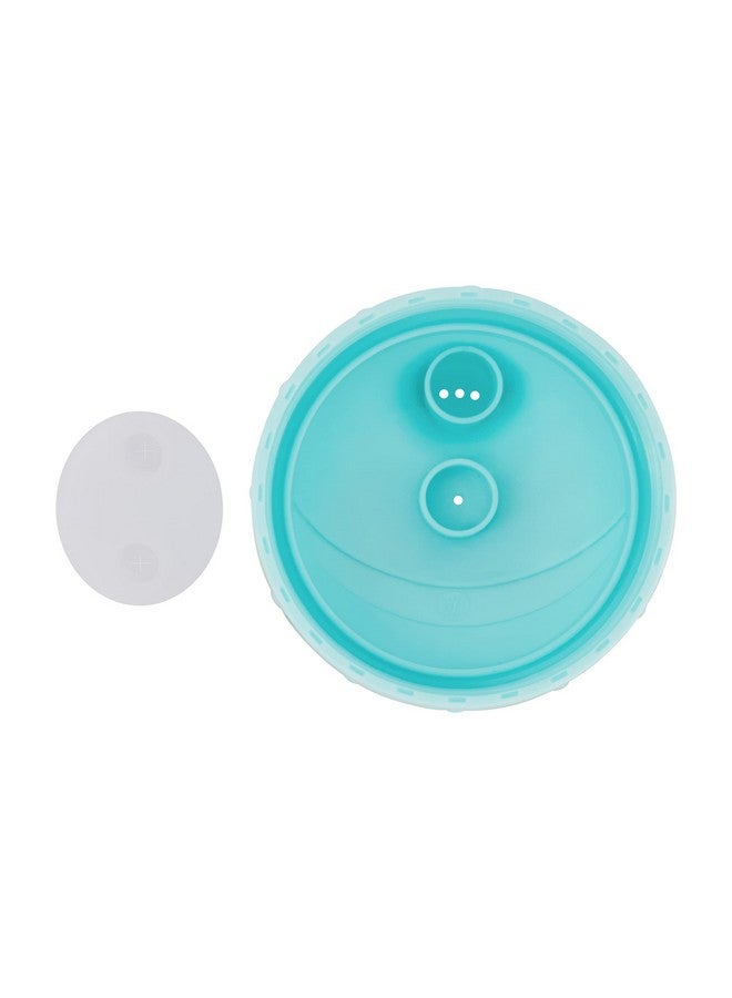 ديزني أكواب شرب للأطفال الصغار | عبوة من كوبين بغطاء وغطاء بتصميم أميرة، سعة 10 أونصات | زجاجة مياه زرقاء متينة ومضادة للتسرب للسفر للأطفال الصغار - Image 3