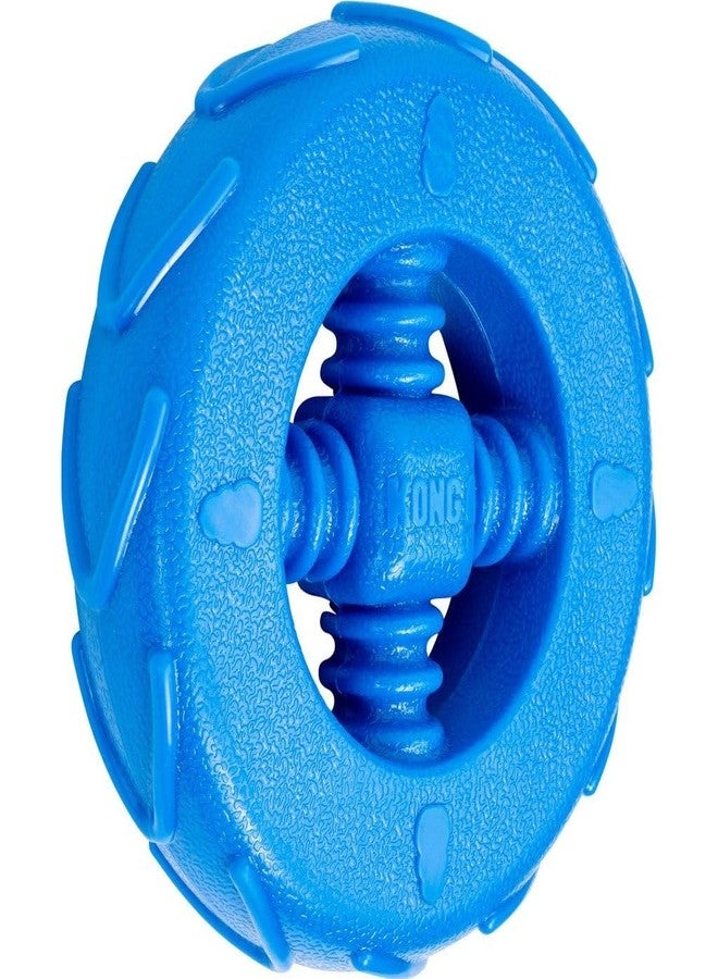 KONG Squeakz Dog Toy - Durable Rubber Fetch & Chew Toy with Squeakers, Interactive Enrichment Toy for Active Dogs (Wheel, Medium) - Image 3