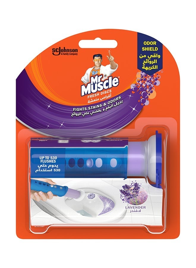 Mr Muscle Multi-Purpose Fresh Lavender Gel Rim Block 36 ML - Image 2