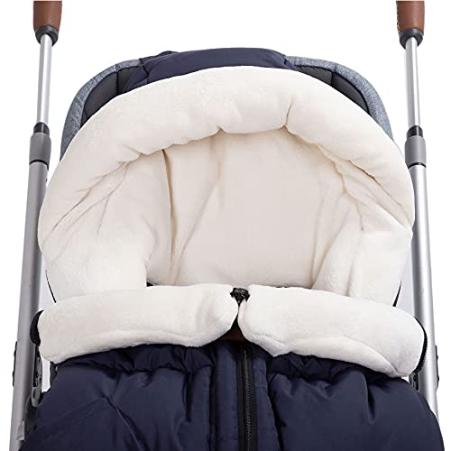 KZ Dotnz Universal Stroller Footmuff with Adjustable Zips, Soft Hood, Waterproof Warm Baby Stroller Bunting Bag - Image 3