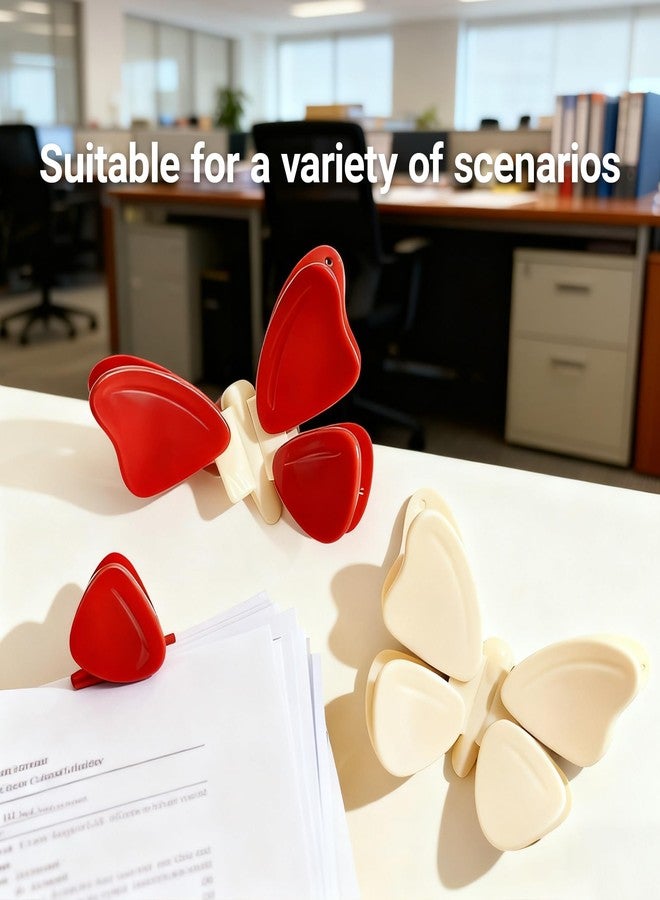 Umbrotiger 4-Pack Magnetic Butterfly Snack Clips - Reusable Food Bag Sealers with Fridge Magnet, Cute Kitchen Storage Clips for Camping, Office, Home Organization. Fun and Practical Gadgets. - Image 4