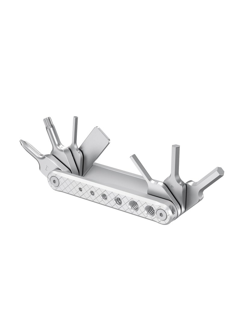 SMALLRIG SMALLRIG Folding Tool Set with Screwdrivers and Hex Key Wrenches, Seven Functional Tools Included (Silver) - AAK2213D  - Image 1