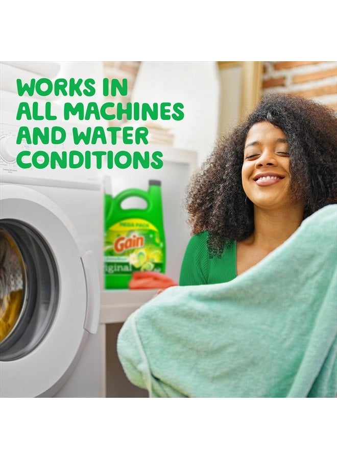 Gain + Aroma Boost Liquid Laundry Detergent Original Scent 107 Loads 154 oz HE Compatible  - Image 4