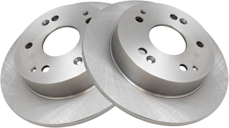 TRQ Rear Brake Rotors Set Solid Compatible with 1997-2001 Acura Integra 2002-2006 RSX 1998-2002 Honda Accord 2004-2005 Civic - Image 3