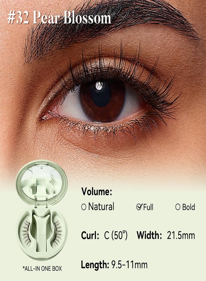 WOSADO Monet's Flower Garden [Pear Blossom] Soft Magnetic Eyelashes Kit with Applicator, Reusable Glue-free Wispy Magnetic Lashes, Cruelty-free False Lashes, Waterproof, Lightweight - Image 5