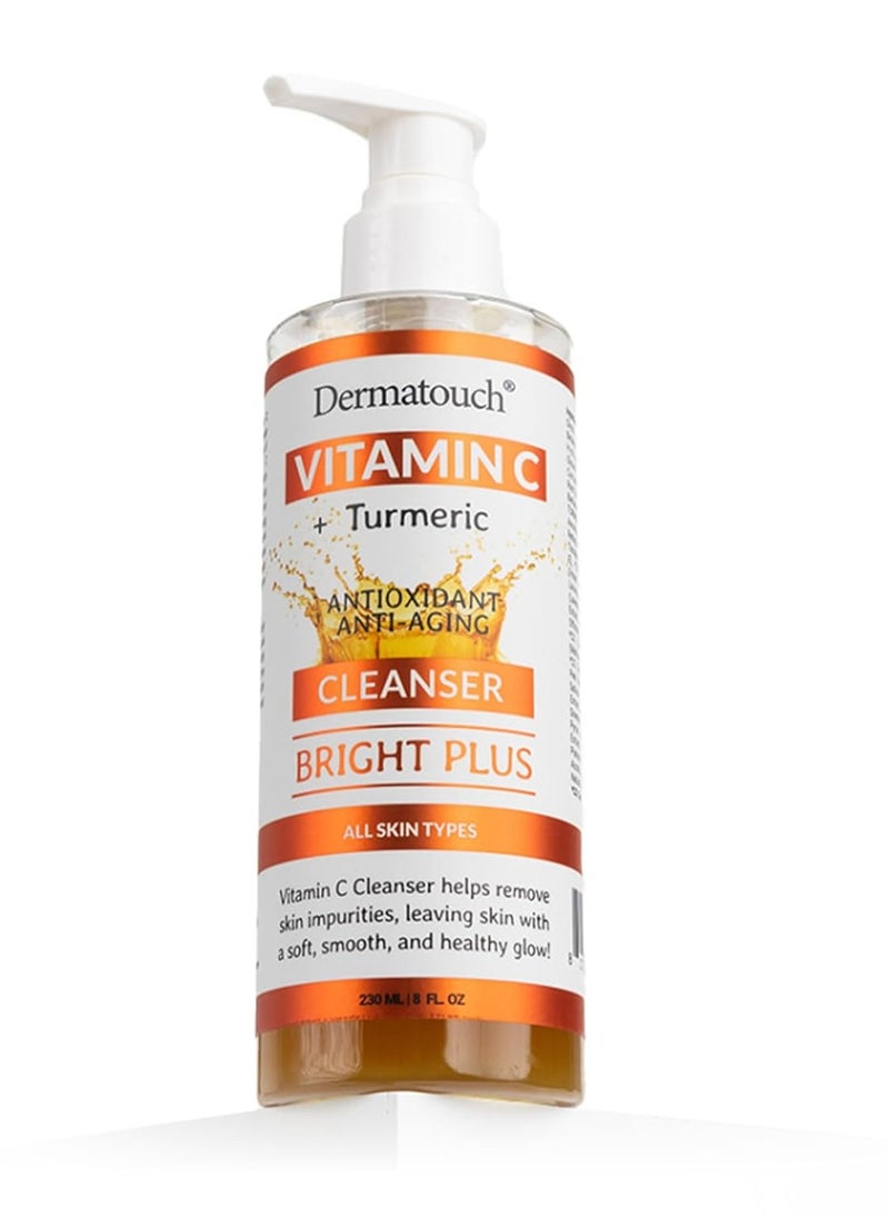 DERMATOUCH DERMATOUCH Vitamin C + Turmeric Cleanser, 8 fl oz - Made in America  - Image 1