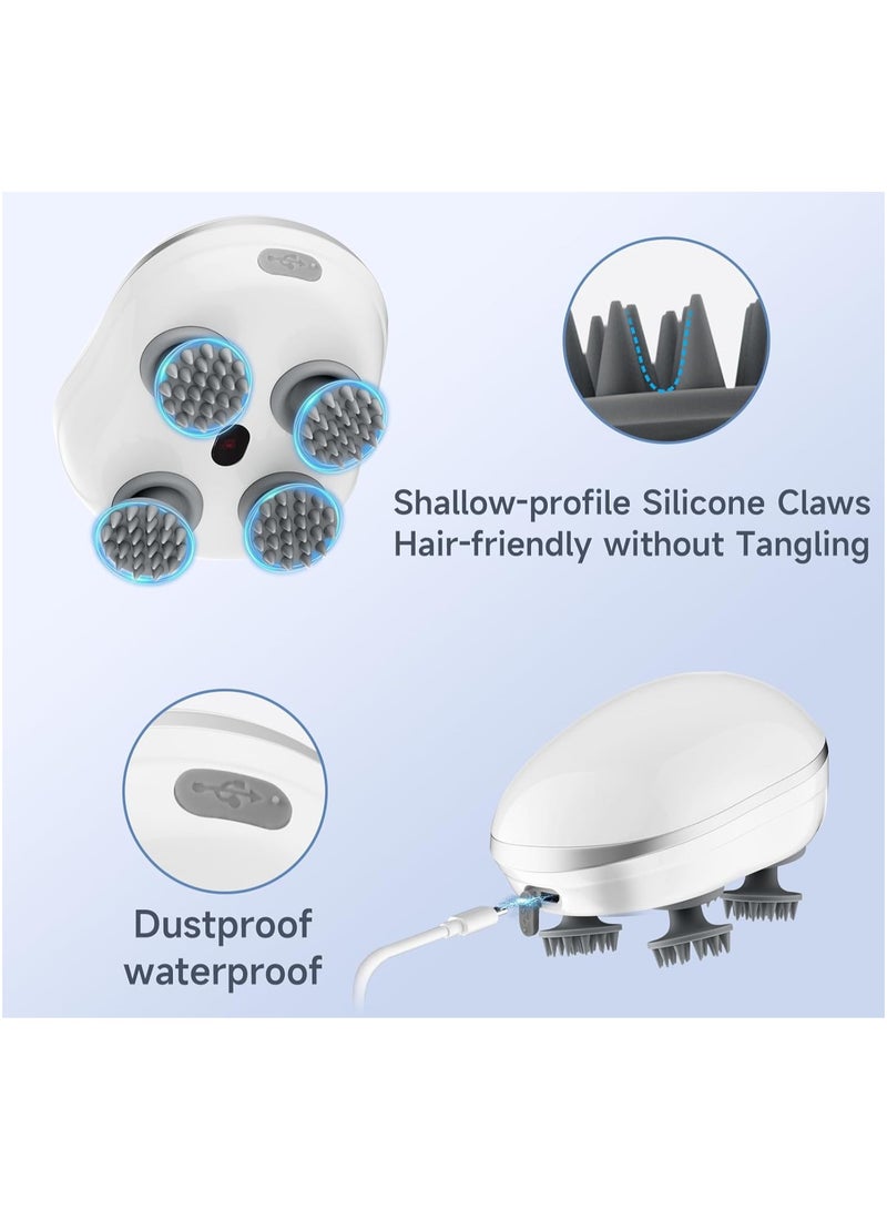 Arabest Electric Scalp & Body Massager Machine: Waterproof Head Massager with 4 Removable Claws - 3 Speed Modes for Deep Clean & Stress Relief - Image 3