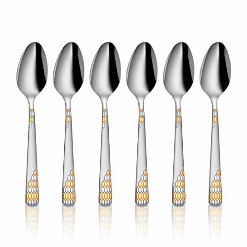 Shri & Sam Stainless Steel Lavish Baby Spoon,6 Pieces - Image 1