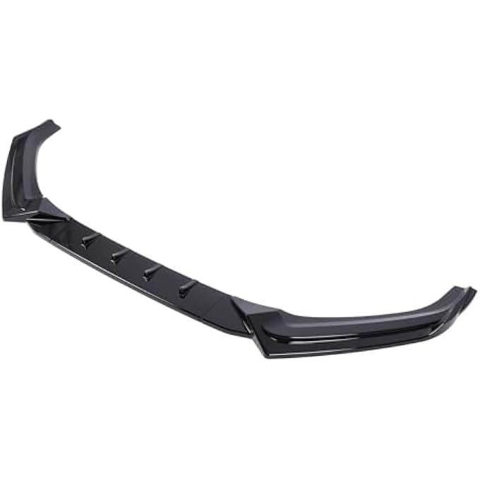 Haofy Set of Branch of the Front Lip van Sports Bumper for ABS S4 B9 SLin 2017-2019 Material (Glossy Black) - Image 4