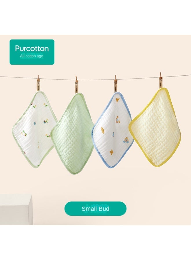 purcotton In-store Item】infant Washed Gauze Handkerchief, Baby Soft Facial Towel, Gentle On Skin, Highly Absorbent Washcloth - Image 2