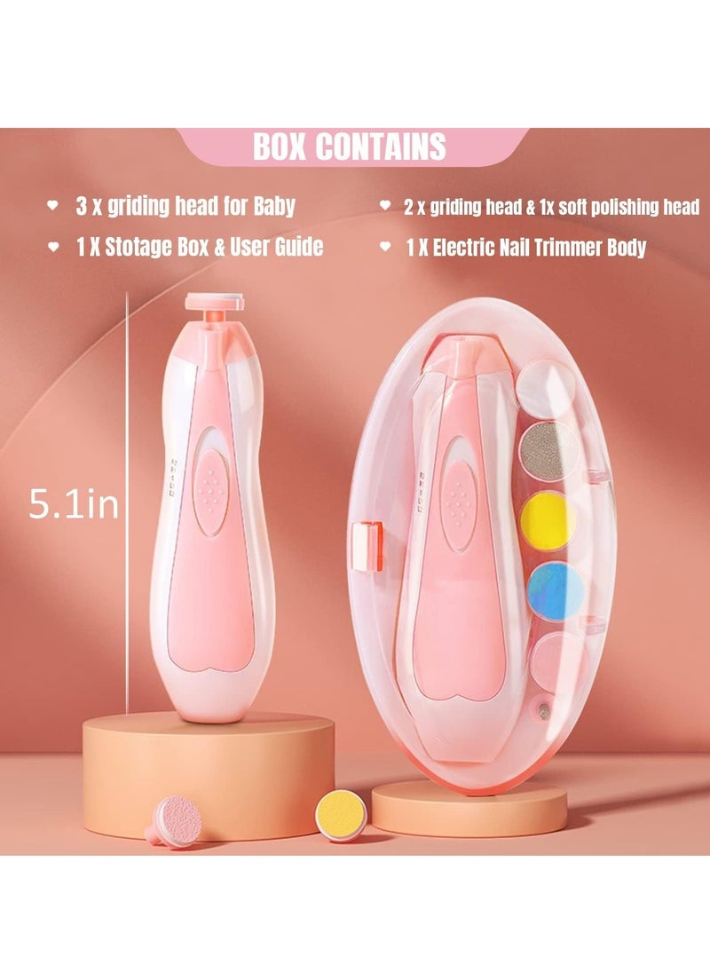6-in-1 Baby Nail Trimmer,Upgraded Electric Baby Nail Clipper,Electrically safe Baby nail clippers