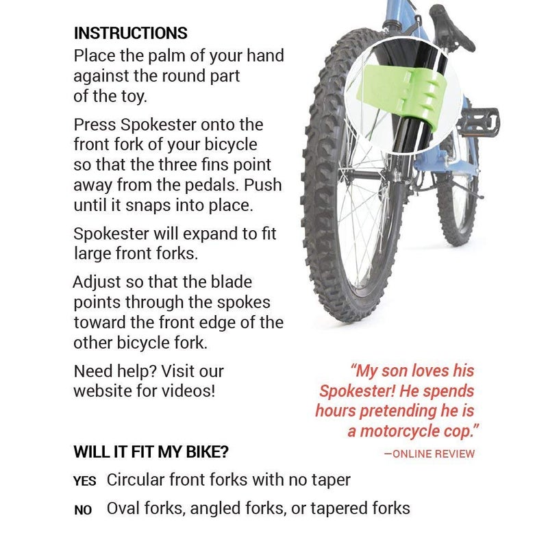 SPOKESTER Bicycle Noise Maker - Makes Your Bike Sound Like a Motorcycle - Image 5