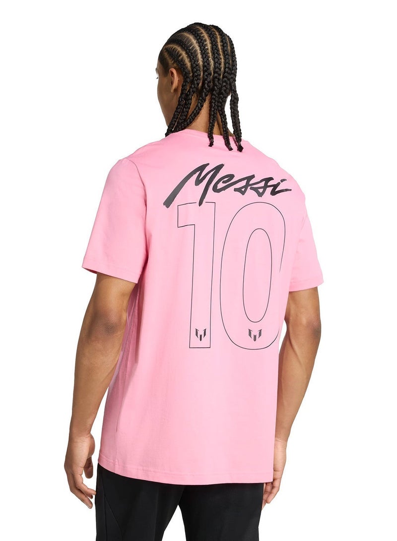 Adidas Messi Name & Number Graphic T-Shirt - Image 2