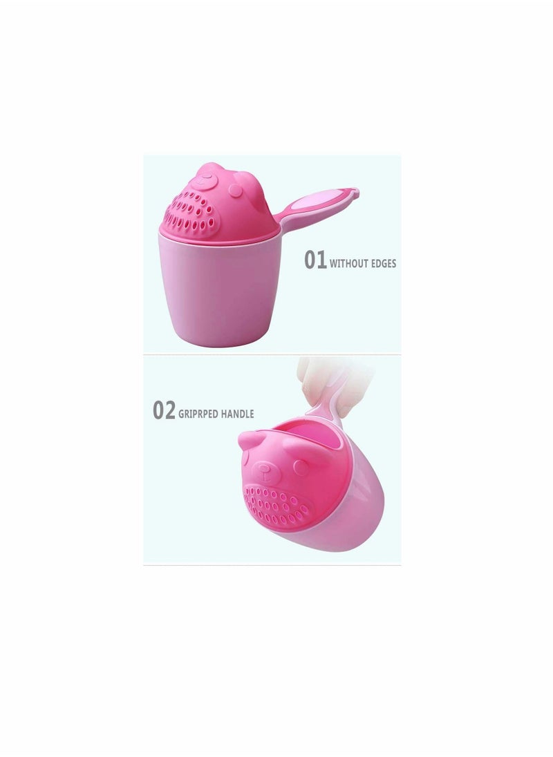KASTWAVE - Baby Kids Cartoon Bear Bathing Cup Baby Shower Shampoo Cup Bailer Baby Shower Water Spoon Bath Wash Cup - Image 1
