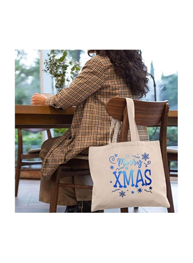 PRINTSHOP4ME Christmas Canvas Cotton Tote Bag-Perfect For Travel And Holiday Needs-Gifts - Image 3