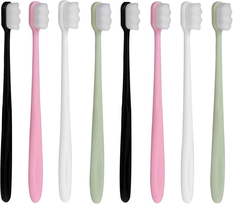 8Pcs Ultra Soft Toothbrush For Sensitive Gums Adults Deep Cleaning Oral Care - Image 1