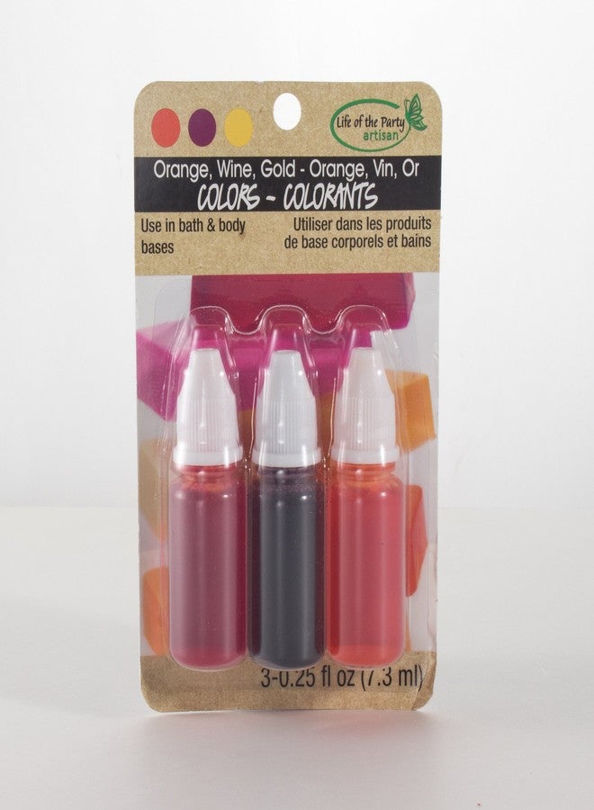 Life of the Party Orange, Wine, GoldLiquid Colors,3 Pack,53009 - Image 1