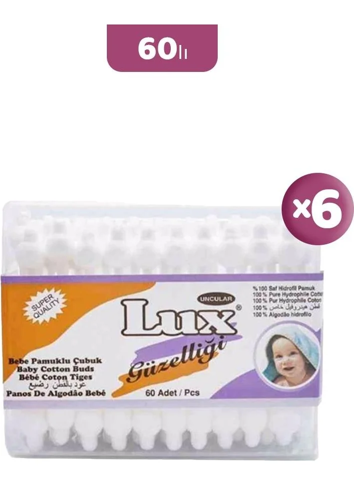 Lux Baby Cotton Swab 60 x 6