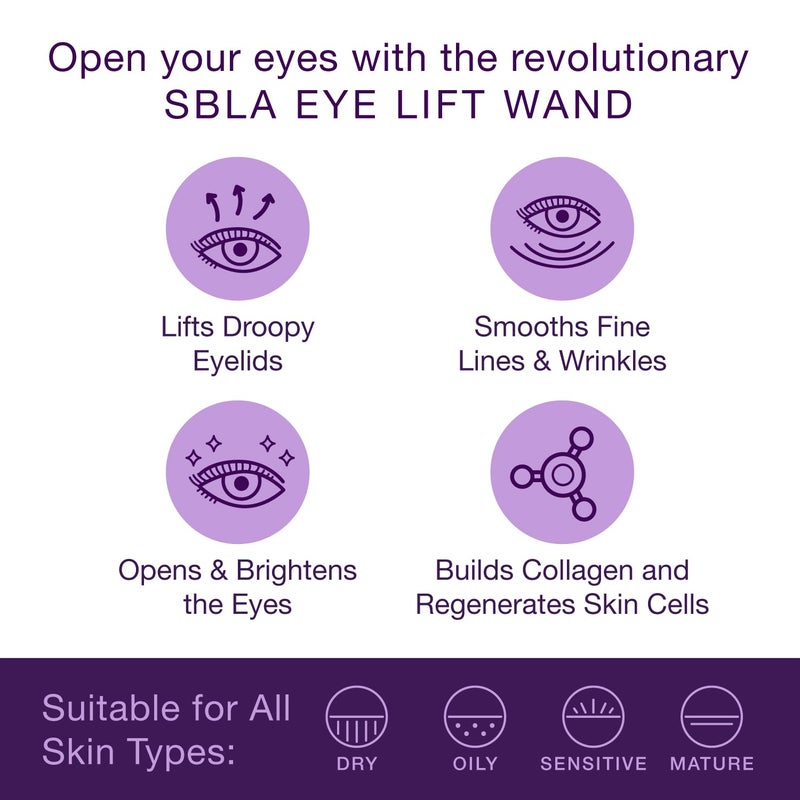 SBLA Eye Lift Wand â€“ Anti-Aging Serum for Eyelids, & Eye Area - With SBLA66Peptideâ„¢, Caffeine, Hyaluronic Acid, Niacinamide & Vitamin C - Smooths, Lifts Hooded Lids, Brightens Eyes, Reduces Puffiness - Image 2