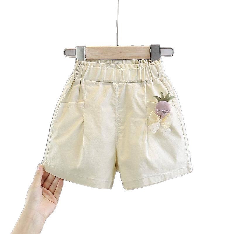 Girls Cotton Shorts, Solid Color, Summer - Image 5