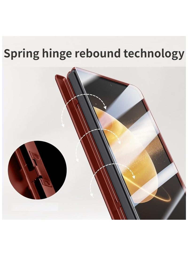 Case for Honor Magic V3（2024）,Magnetic Hinge Shockproof Anti-fall Protective Cover with Tempered Front Film - Image 4