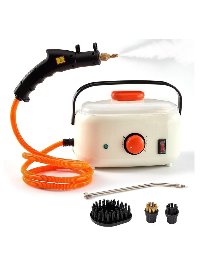 SOLARAE Handheld Steam Cleaner High Pressure Steam Cleaning Machine Multi-Purpose Household Appliances Steamer with 3 Brush Heads for Kitchen Bathroom - Image 1