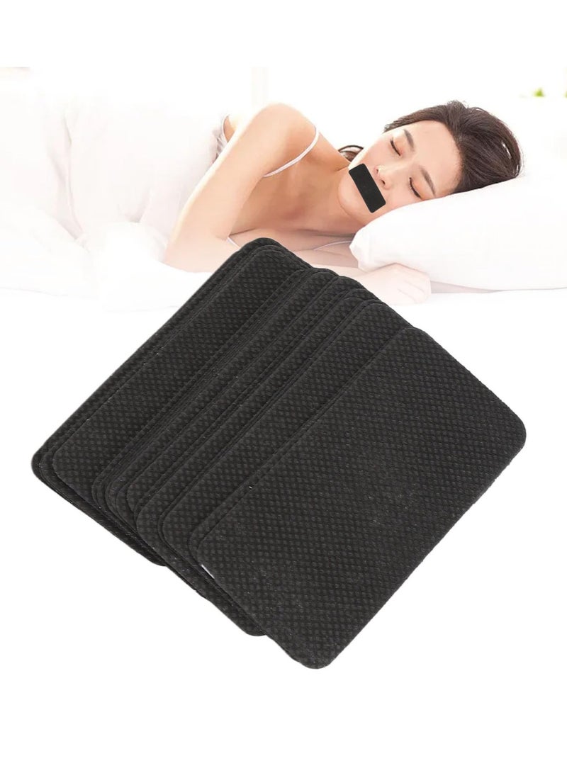 KHAJUL 90 PCS Mouth Tape, Sleep Strips for Sleeping, Better Nose Breathing, Snoring Relief, Reduce Dry Mouth, Gentle Nose Breathing, Training Sleep Strips, Hypoallergic Sticker (Black)  - Image 3