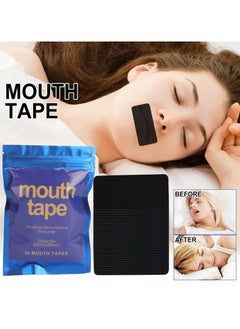 KHAJUL 90 PCS Mouth Tape, Sleep Strips for Sleeping, Better Nose Breathing, Snoring Relief, Reduce Dry Mouth, Gentle Nose Breathing, Training Sleep Strips, Hypoallergic Sticker (Black)  - Image 5
