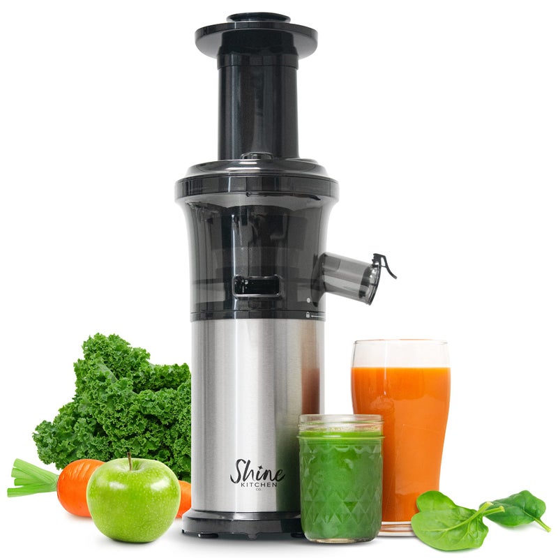 Shine Kitchen Co SJV-107-A Cold Press Slow Masticating Juicer, Stainless Steel - Image 1