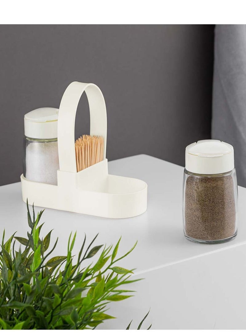 كلوكس طقم ملاحات زجاج فاخر للمطبخ لتخزين الملح والفلفل والبهارات والتوابل المختلفة - Image 3