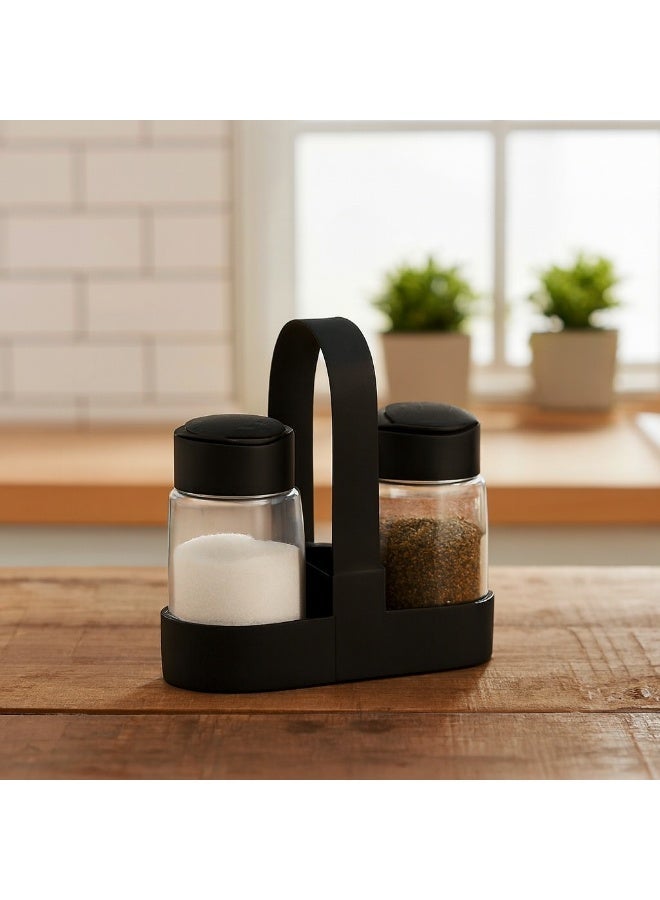 كلوكس طقم ملاحات زجاج فاخر للمطبخ لتخزين الملح والفلفل والبهارات والتوابل المختلفة - Image 1