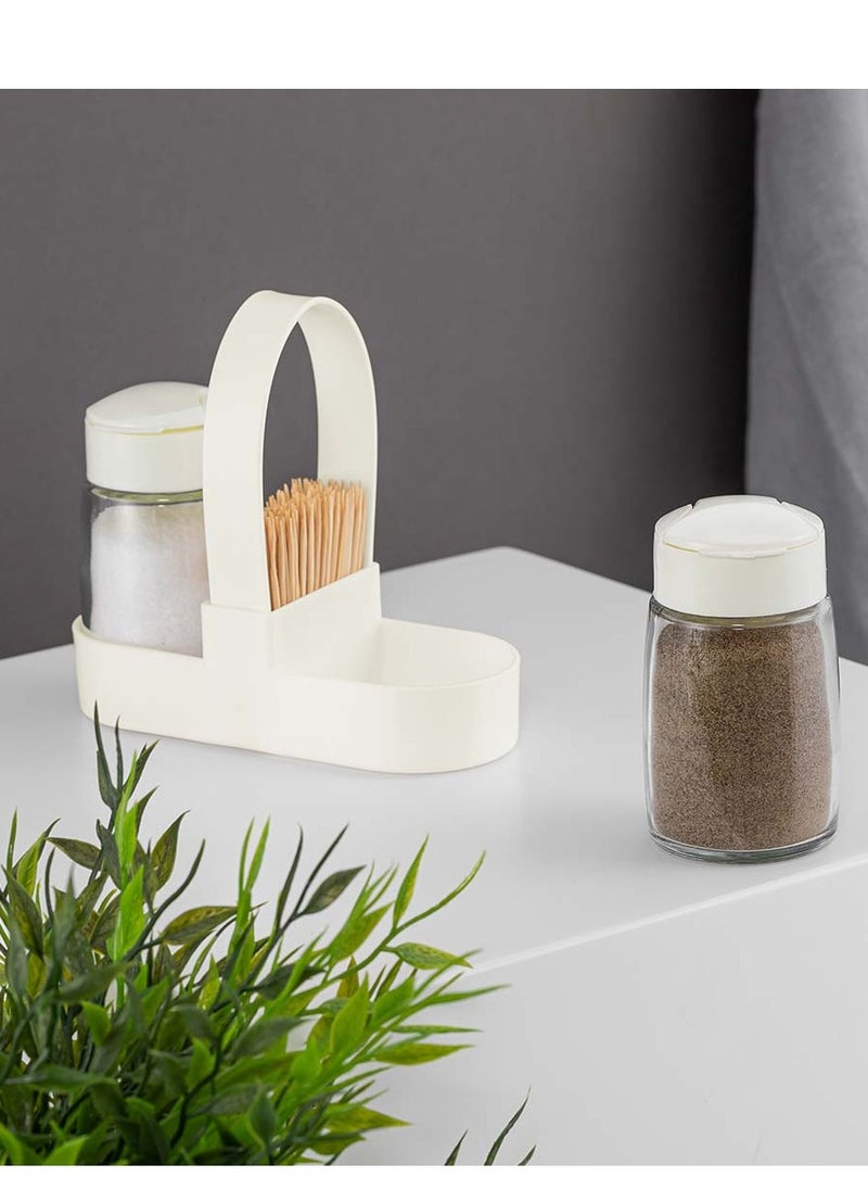 QLUX Luxury Glass Salt and Pepper Shakers Set  - Image 2