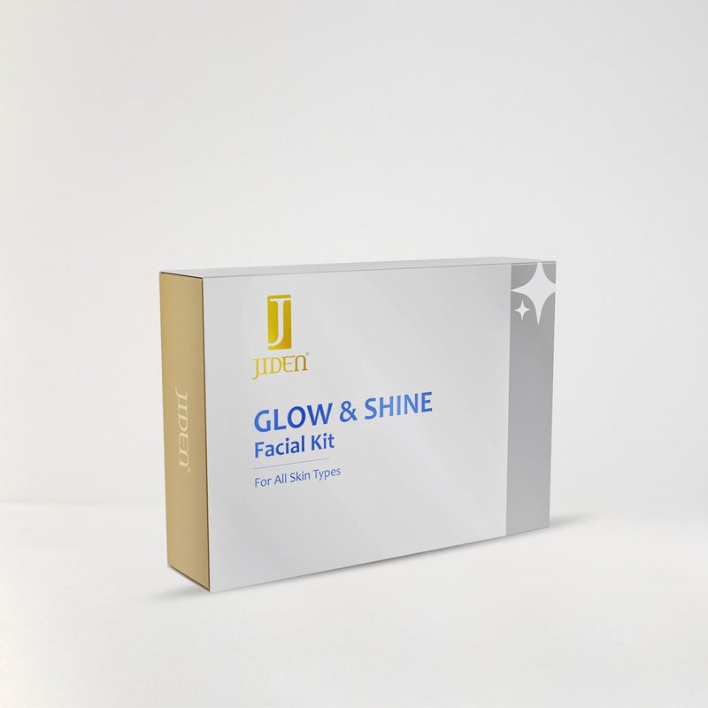 Jiden Bridal Glow Facial Kit 260g  Swarna Bhasma Kumkumadi Oil  Saffron  6Step Skincare  Cleanser Scrub Gel Massage Cream Pack  Serum  Perfect for BridestoBe for Radiant Glowing Skin - Image 1